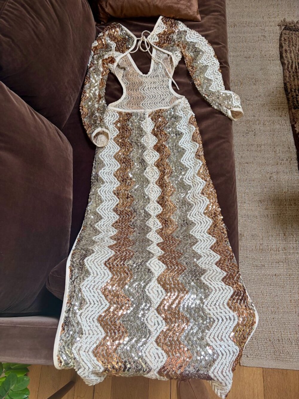 Missoni Vintage Sequin Backless Gown - Picture 15 of 15